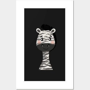 Baby Zebra Nursery Illustration Posters and Art